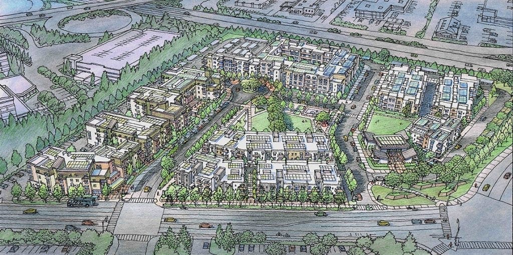 Overall Color Illustration of Housing Project for Santa Rosa