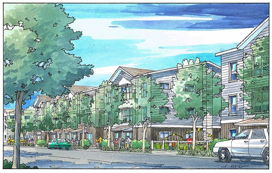 Color Renderings of New Housing Community for Palmdale, California