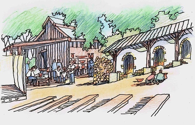 Quick Color Sketch for School Renovation Project