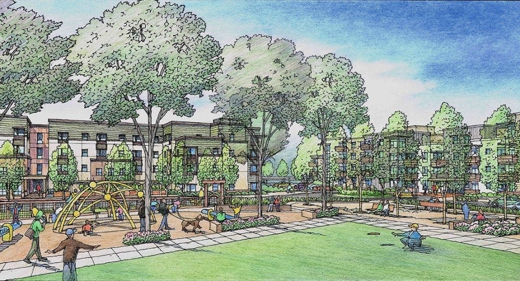 Color Pencil Rendering of North San Francisco Bay Project