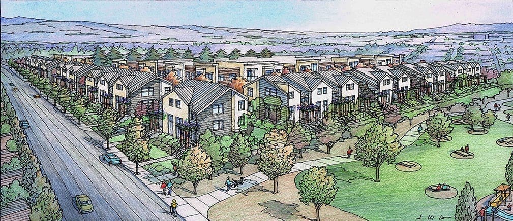 My Aerial Rendering of Large Residential Project in San Mateo