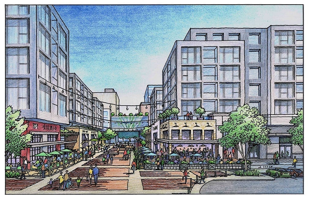 Rendering for Retail Project in San Jose and Saratoga
