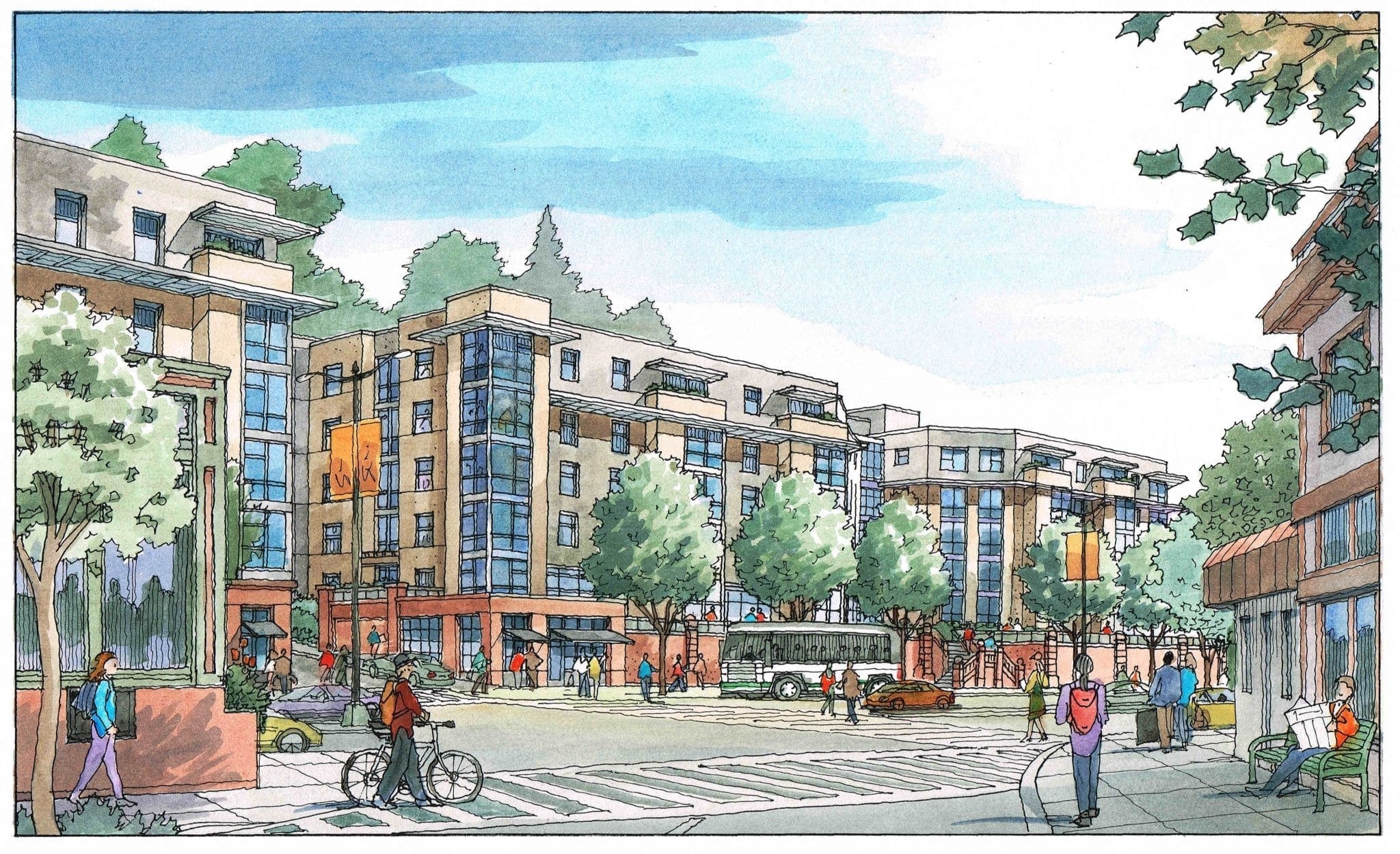 Color Perspective Renderings for San Francisco Architectural Projects