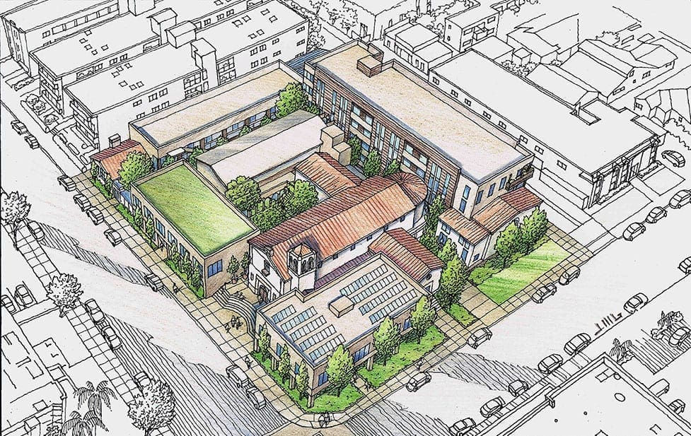 Color Rendering of Church Improvements