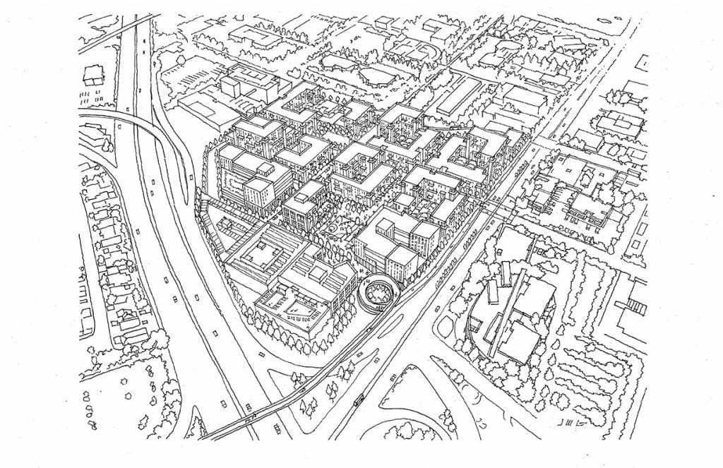 Illustration of Master Planning for Mountain View, California