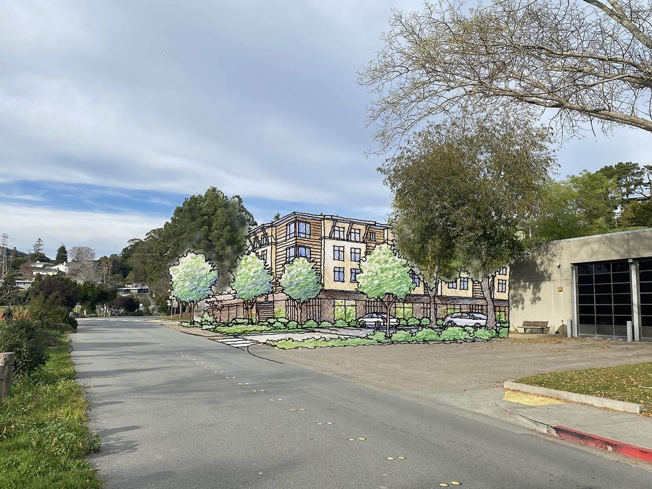 Rendering of Mill Valley, California Project