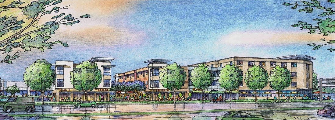Color Renderings of Urban Infill Projects