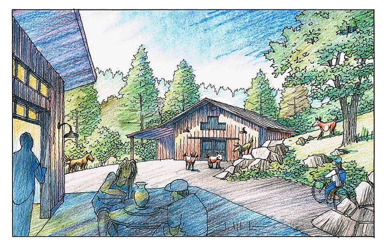 Craft School Illustration in Color Pencil